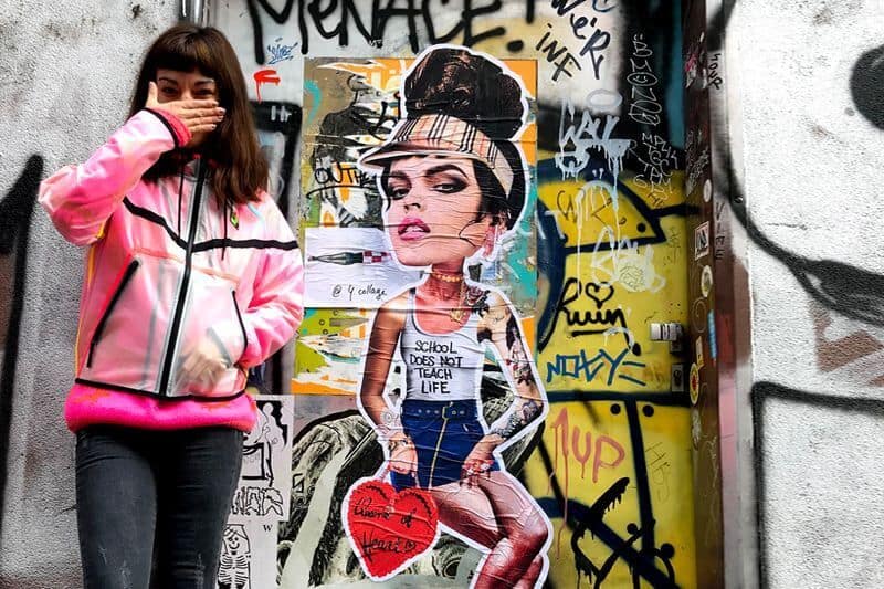 Miss KK the Hungarian female street artist