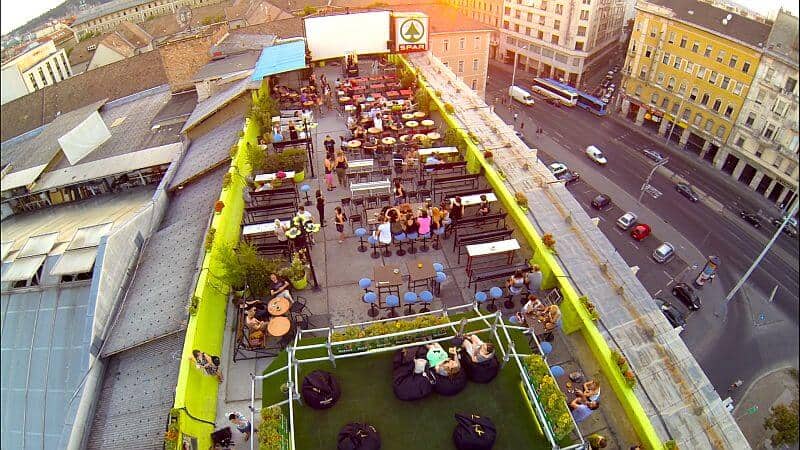 Corvin rooftop terrace