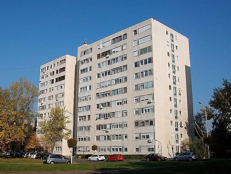 Panel house in Budapest