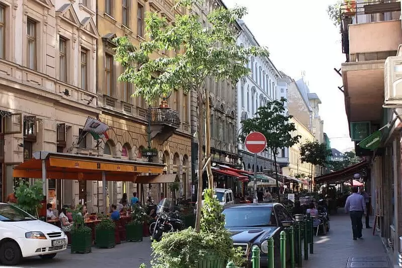 Ráday street Budapest