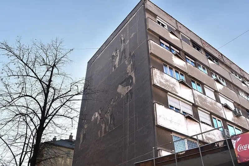 Socialist Realism mural Budapest