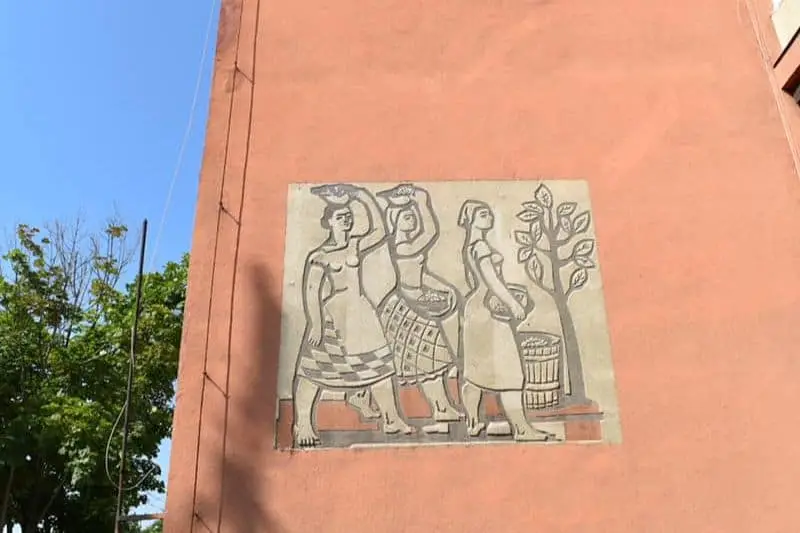 Socialist mural in Budapest